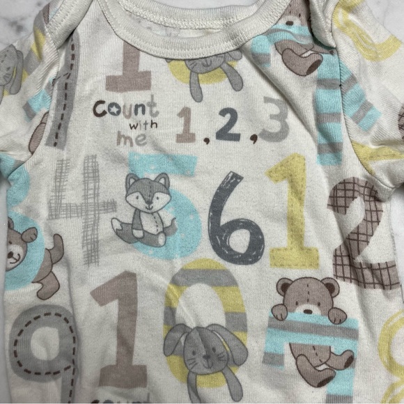 Koala Baby Carter's Bear Animal Print Long Sleeve Bodysuit 6M - Picture 5 of 8